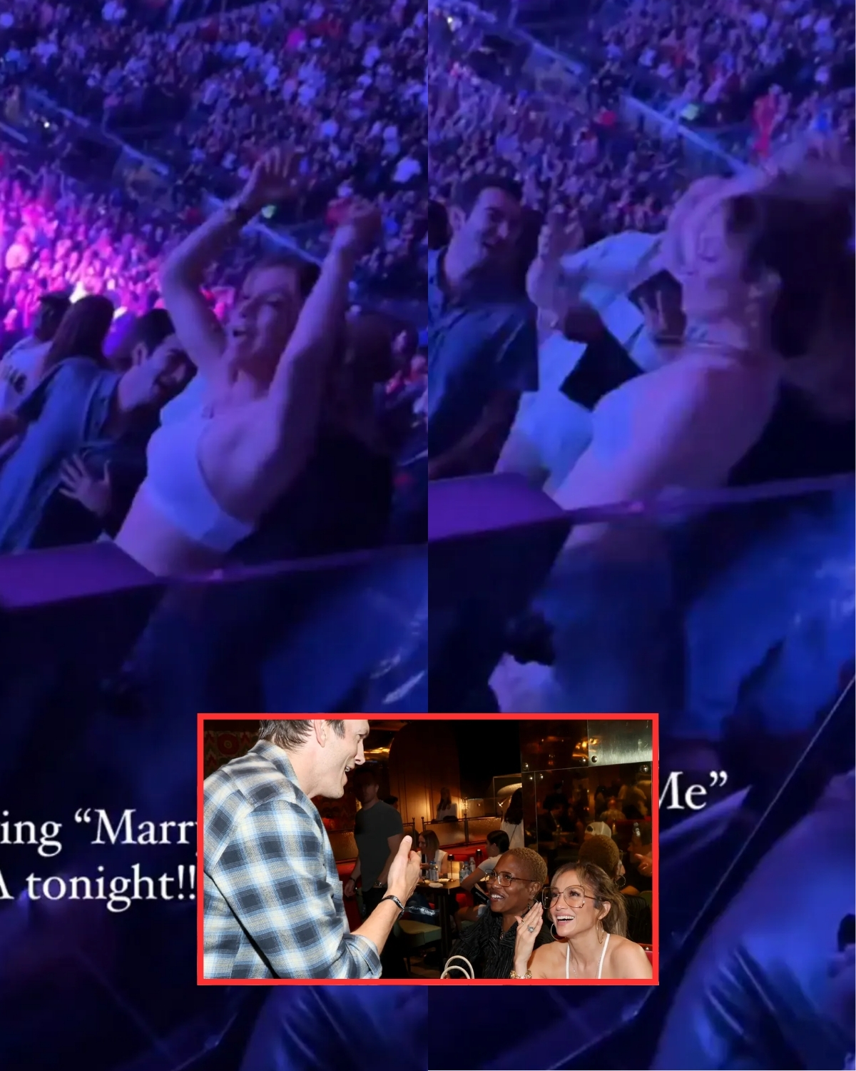 Jennifer Lopez seen dancing to Bruno Mars’ song ‘Marry You’ at LA concert amid Ben Affleck drama
