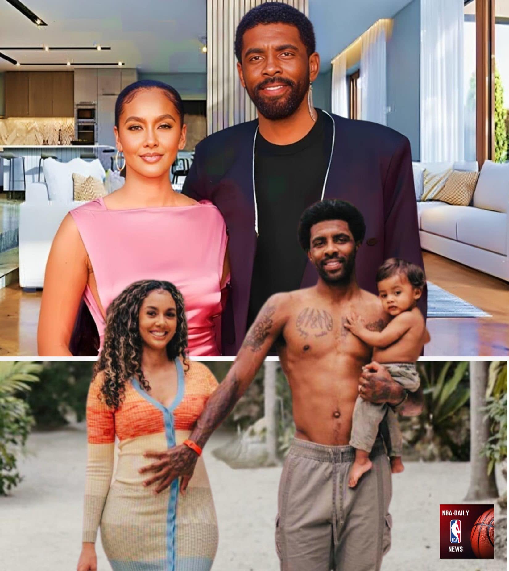 He is one of the highest-paid players in the NBA, but Kyrie lives in a small mansion, worth less than a million.