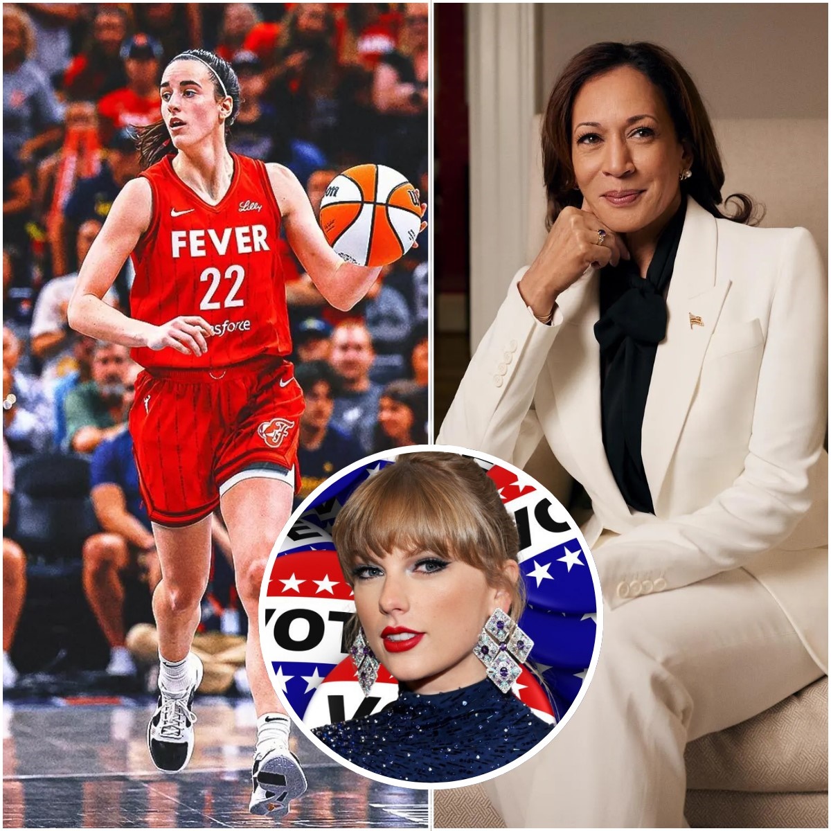 Caitlin Clark reveals her political allegiances by LIKING Taylor Swift’s endorsement of Kamala Harris… putting firm end to Republican rumors