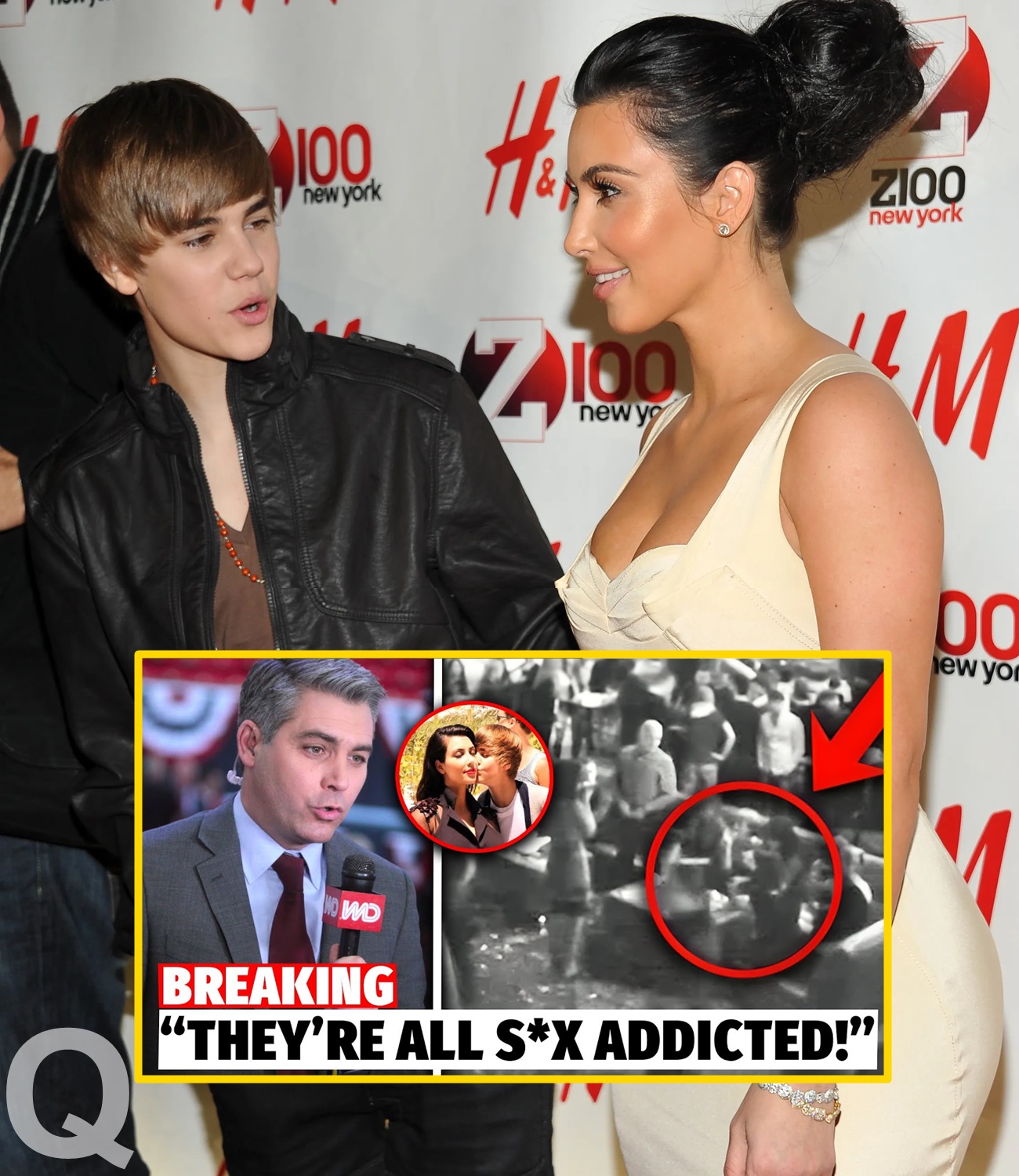 (VIDEO)CNN UNVEILS Kim Kardashian & Justin Bieber’s Video At Diddy’s Parties