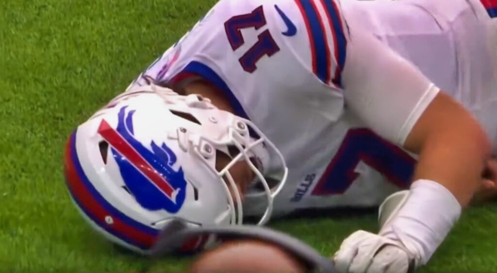 VIDEO: Bills QB Josh Allen Was Knocked Unconscious After His Head Bounced Violently Off The Turf During Scary Scene vs. Texans