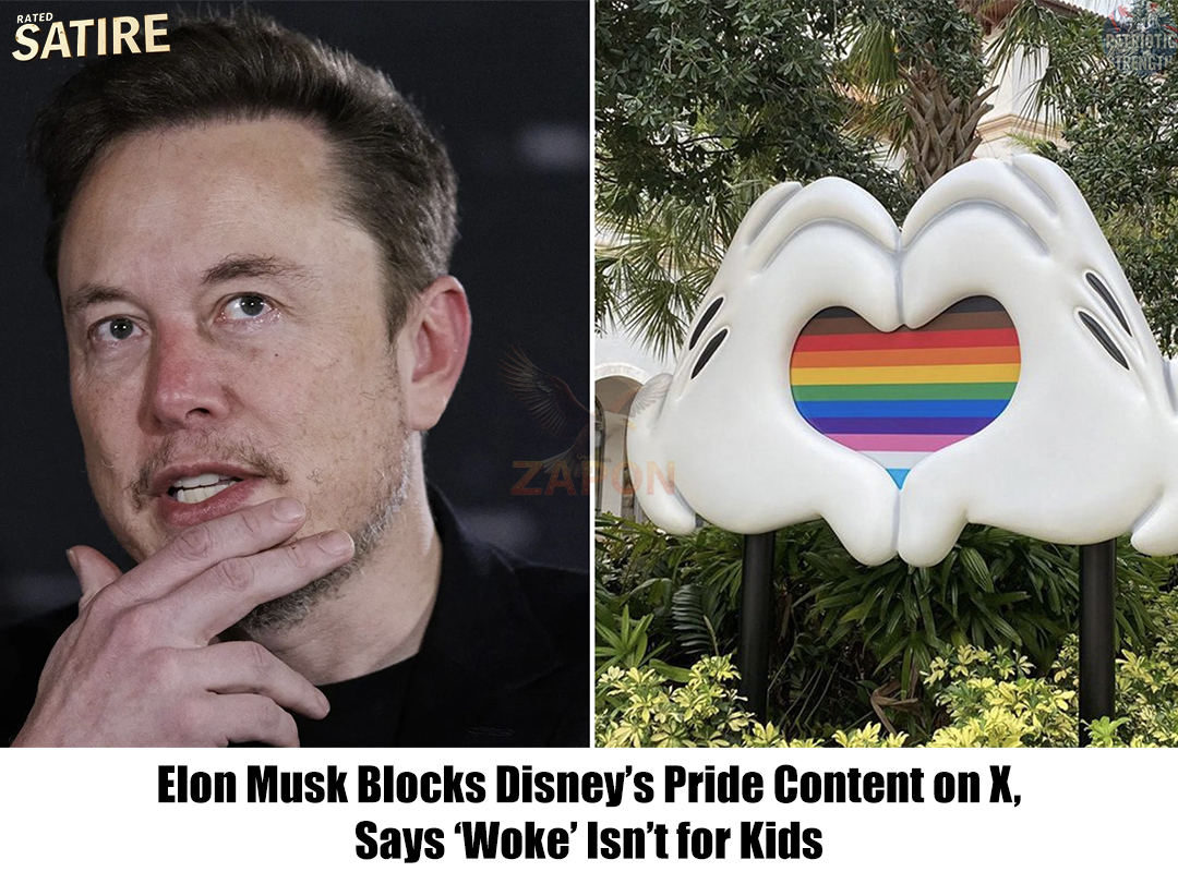 Elon Musk Blocks Disney’s Pride Content on X, Says ‘Woke’ Isn’t for Kids’. maily