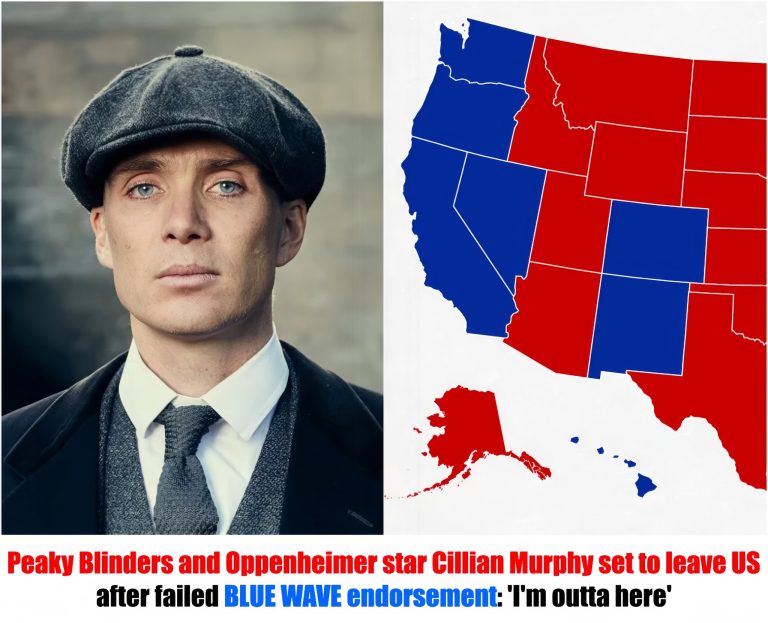 BREAKING NEWS: Peaky Blinders and Oppenheimer star Cillian Murphy set to leave US after failed BLUE WAVE endorsement: ‘I’m outta here’. maily