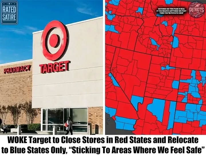 NFLWOKE Target to Close Stores in Red States and Relocate to Blue States Only, “Sticking To Areas Where We Feel Safe”. maily