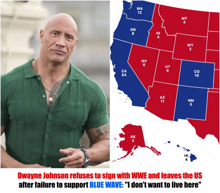 BREAKING NEWS: Dwayne Johnson refuses to sign with WWE and leaves the US after failure to support BLUE WAVE: “I don’t want to live here”-baobao