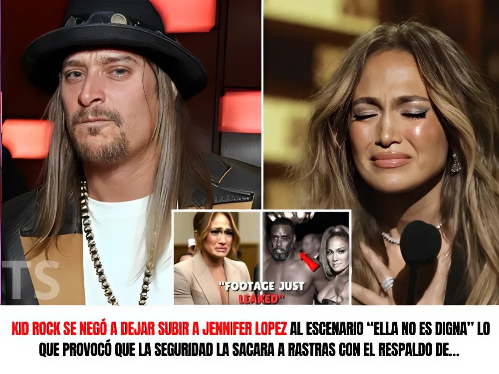 KID ROCK se negó a dejar subir a JENNIFER LOPEZ al escenario “ELLA NO ES DIGNA” lo que provocó que la seguridad la sacara a rastras con el respaldo de… Ver más. anhtruc.