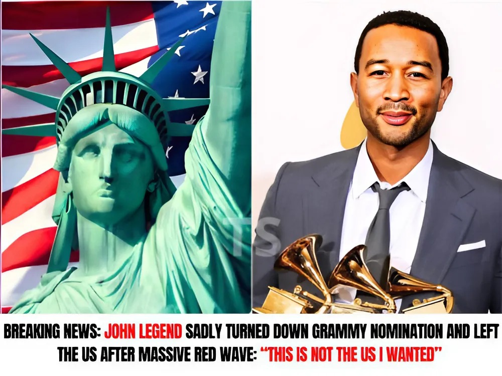 BREAKING NEWS: John Legend sadly turned down Grammy nomination and left the US after MASSIVE RED WAVE: “This is not the US I wanted” -ANHTRUC.