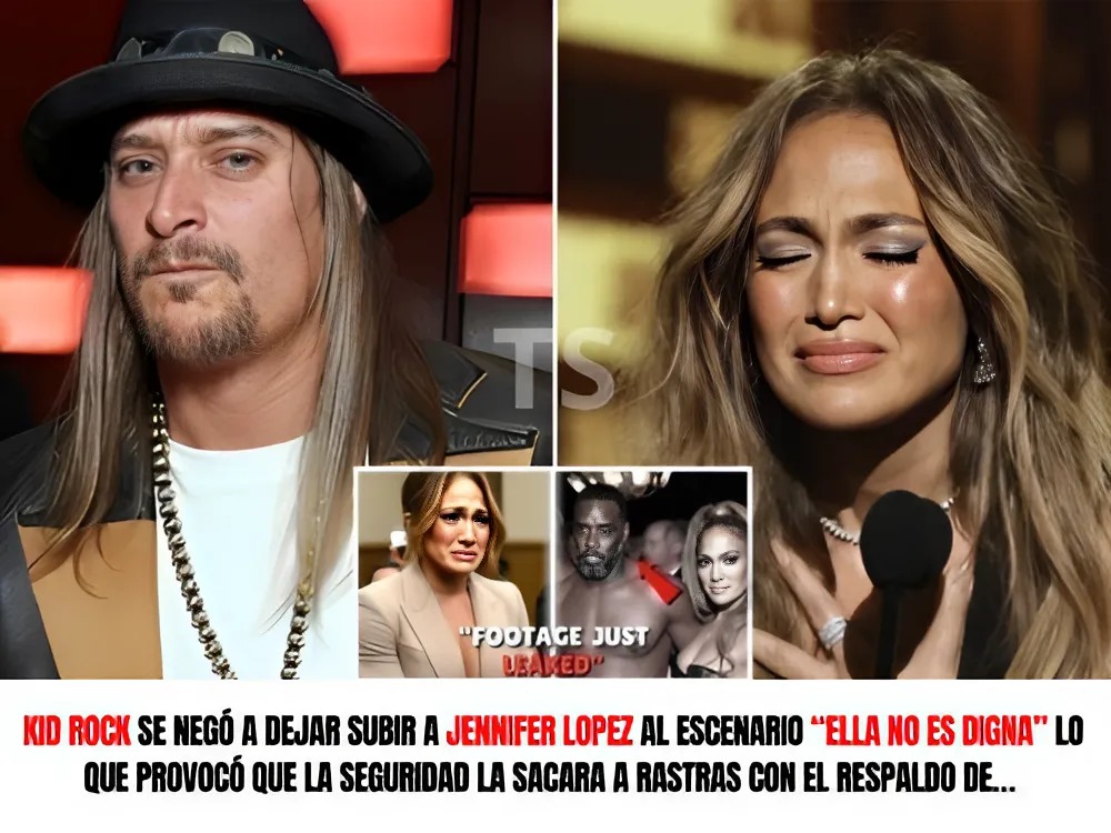 KID ROCK se negó a dejar subir a JENNIFER LOPEZ al escenario “ELLA NO ES DIGNA” lo que provocó que la seguridad la sacara a rastras con el respaldo de… Ver más. ANHTRUC.