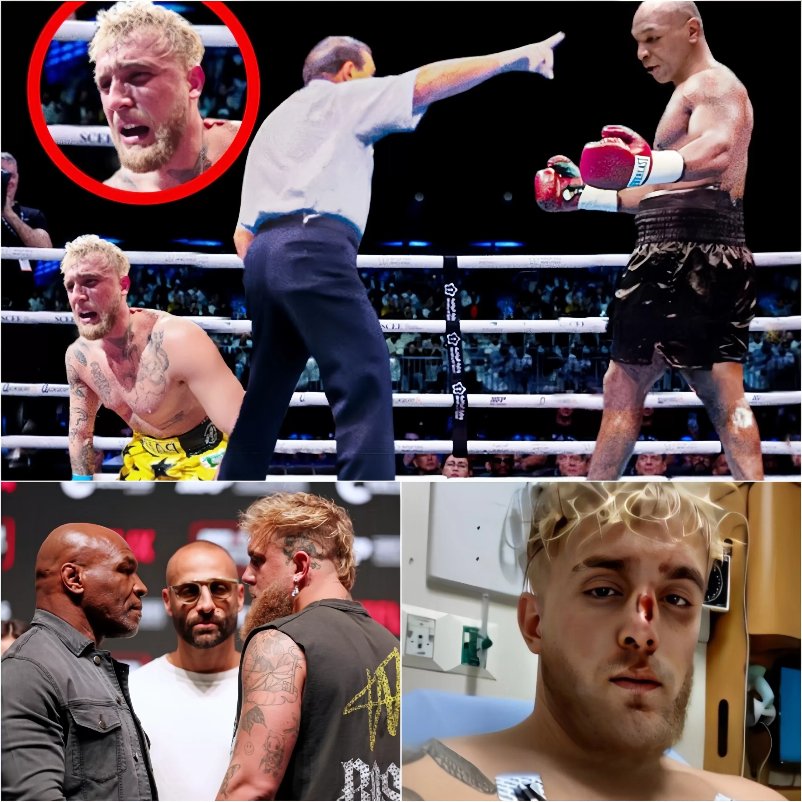 Mike Tyson Attacks Jake Paul At Press Conference After Insulting Tyson’S Daughter.CongMinh