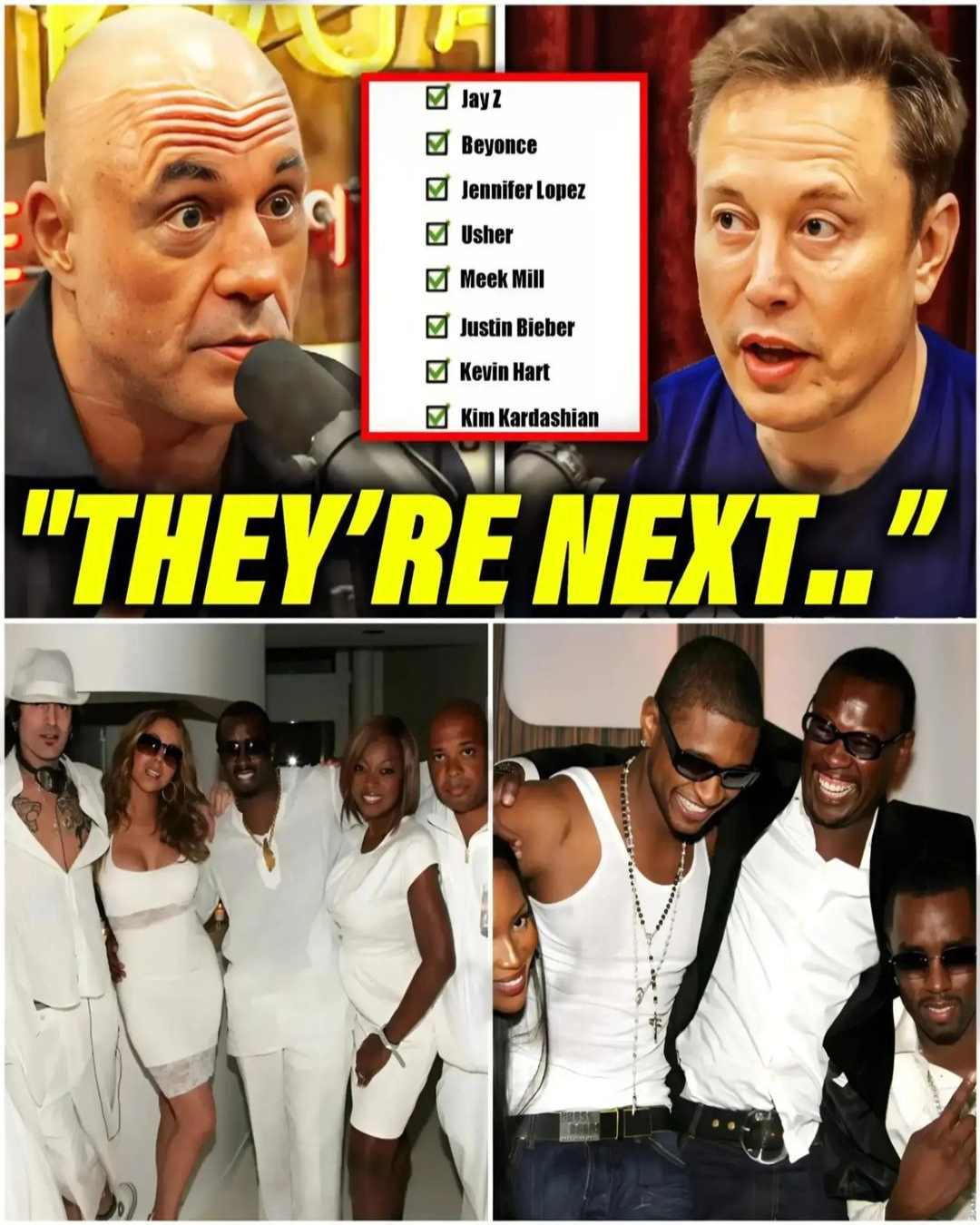 Joe Rogan & Elon Musk EXPOSE List Of Celebrities INVOLVED In Diddy’s FREAKOFF Parties! G