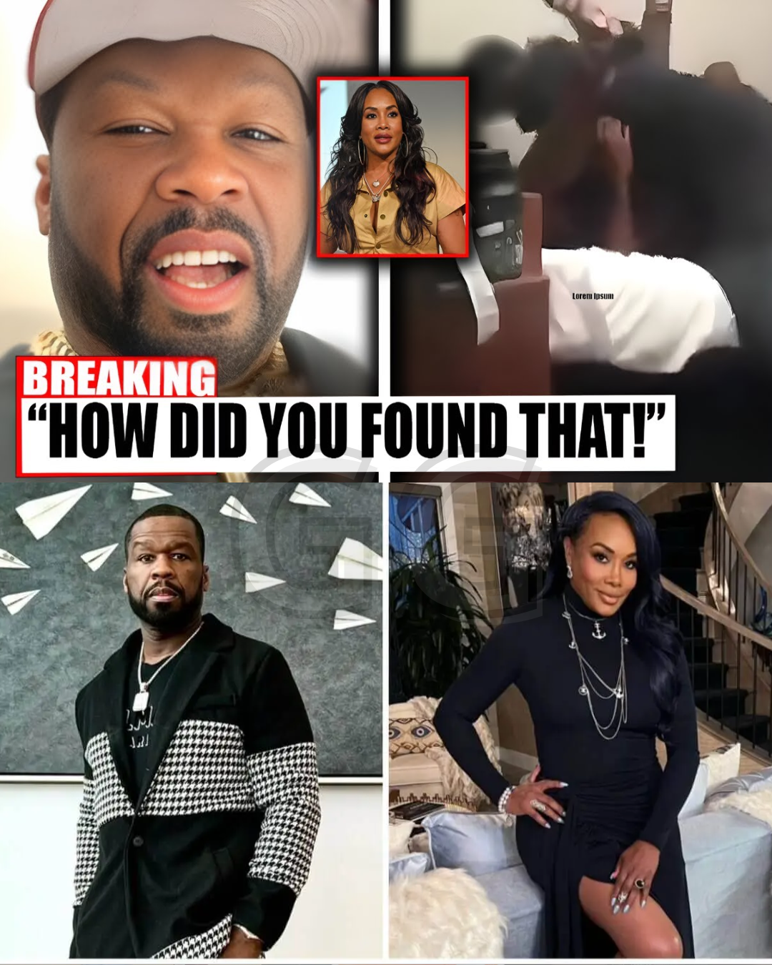 Fifty Shades of Humiliation: 50 Cent LIVID After Vivica Fox Exposes Private Footage of Him and Diddy.G