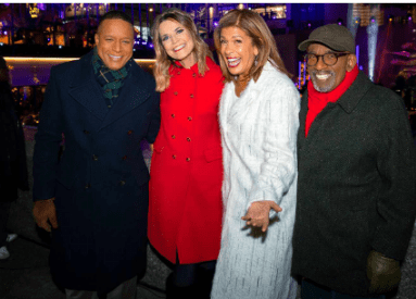 Hoda Kotb and Savannah Guthrie shared a heartfelt moment at the Rockefeller Christmas tree lighting, bringing emotions to the surface.